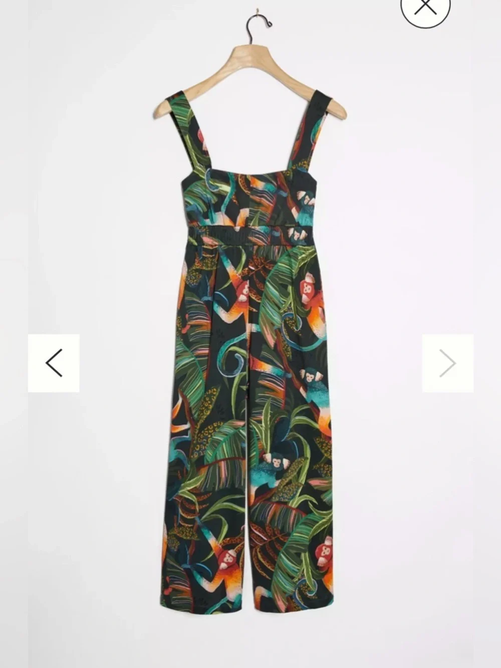 FARM Rio Monkeys Cropped Jumpsuit